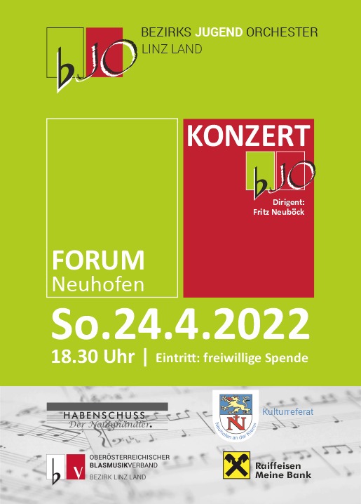 Plakat BJO Konzert 2022